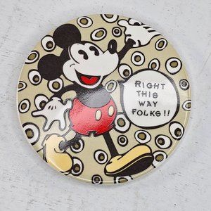 Disney Charpente Hey Mickey Magnet Mouse Right This Way Folks Rare
